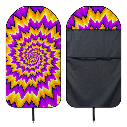 Spiral Expansion Moving Optical Illusion Waterproof Car Seat Cover