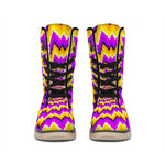 Spiral Expansion Moving Optical Illusion Winter Boots