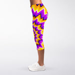 Spiral Expansion Moving Optical Illusion Women's Capri Leggings