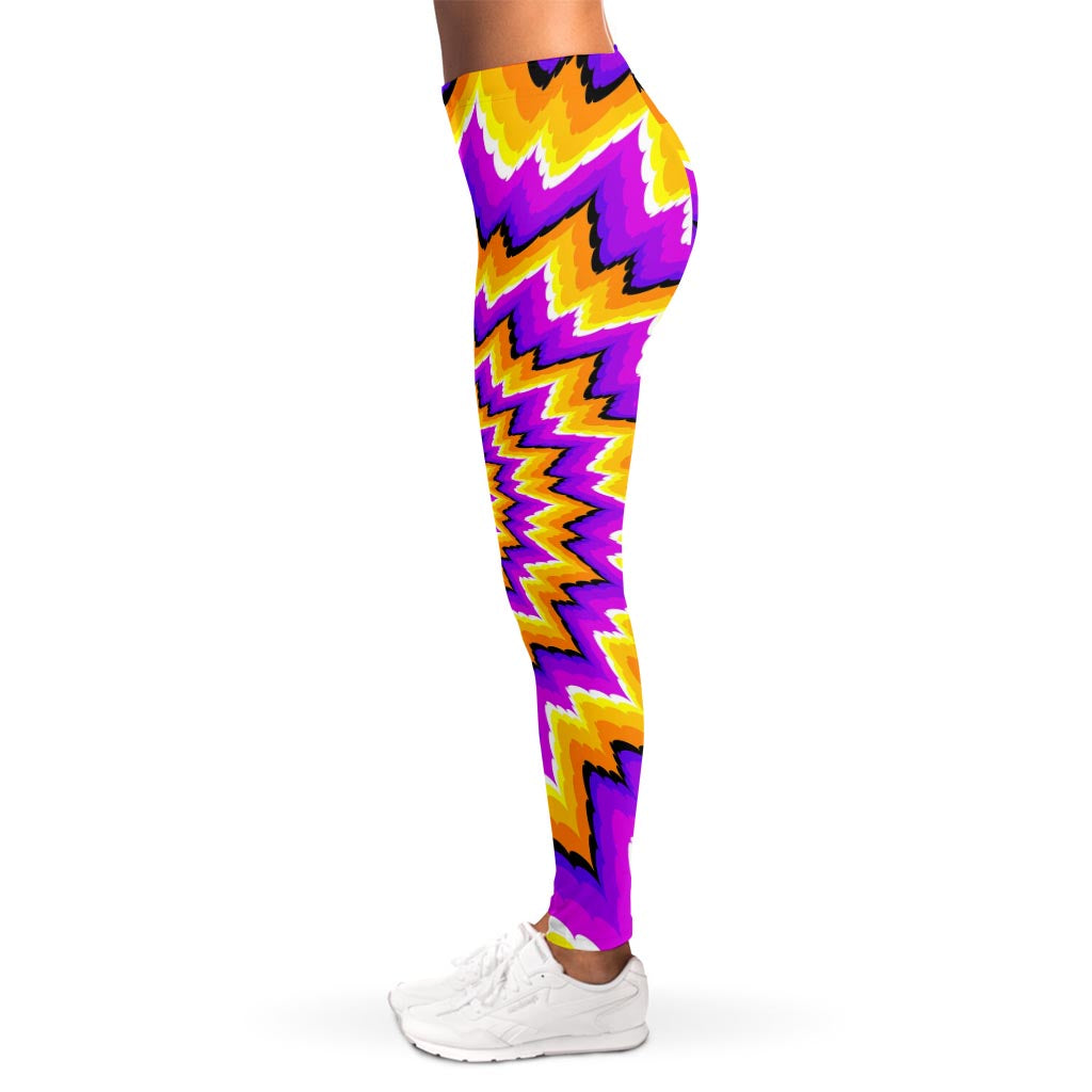 Spiral Expansion Moving Optical Illusion Women's Leggings