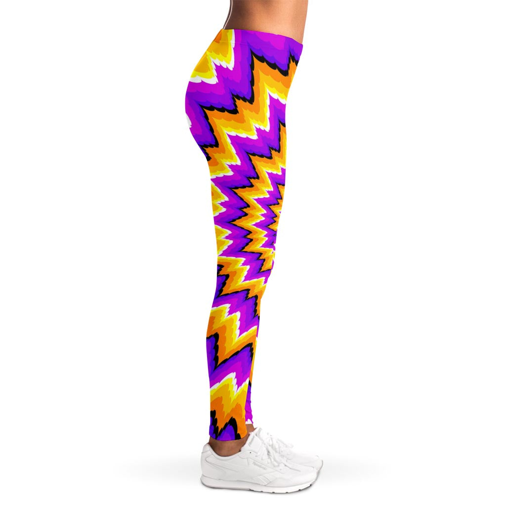 Spiral Expansion Moving Optical Illusion Women's Leggings