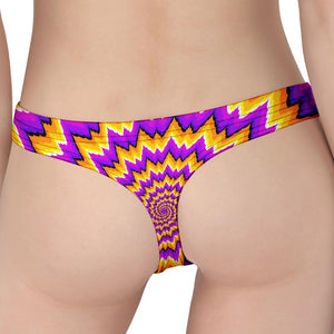 Spiral Expansion Moving Optical Illusion Women's Thong