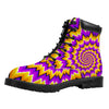 Spiral Expansion Moving Optical Illusion Work Boots