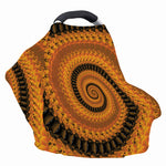 Spiral Fractal Print Baby Seat Cover