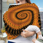 Spiral Fractal Print Baby Seat Cover