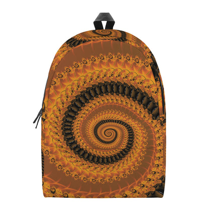 Spiral Fractal Print Backpack