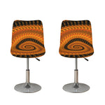 Spiral Fractal Print Bar Stool Covers