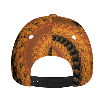 Spiral Fractal Print Baseball Cap