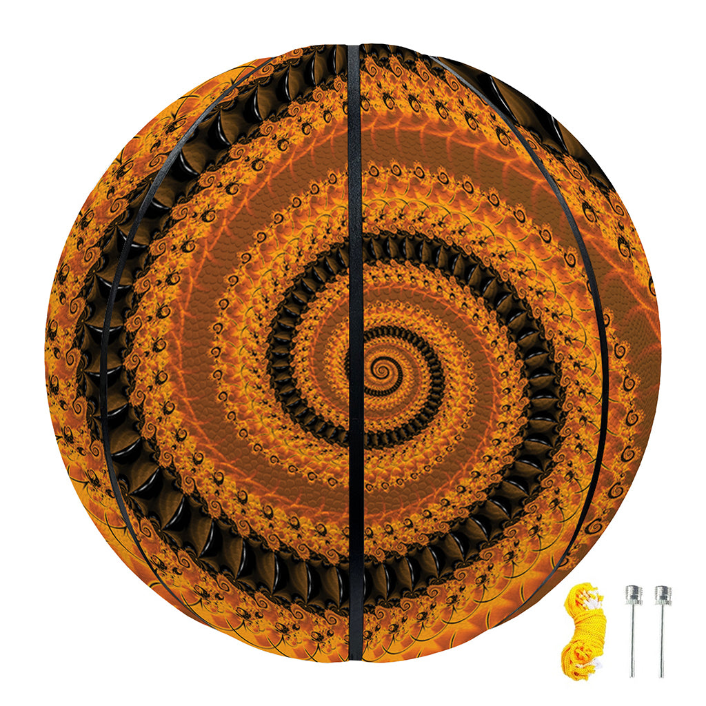 Spiral Fractal Print Basketball