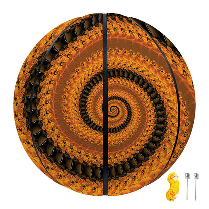 Spiral Fractal Print Basketball