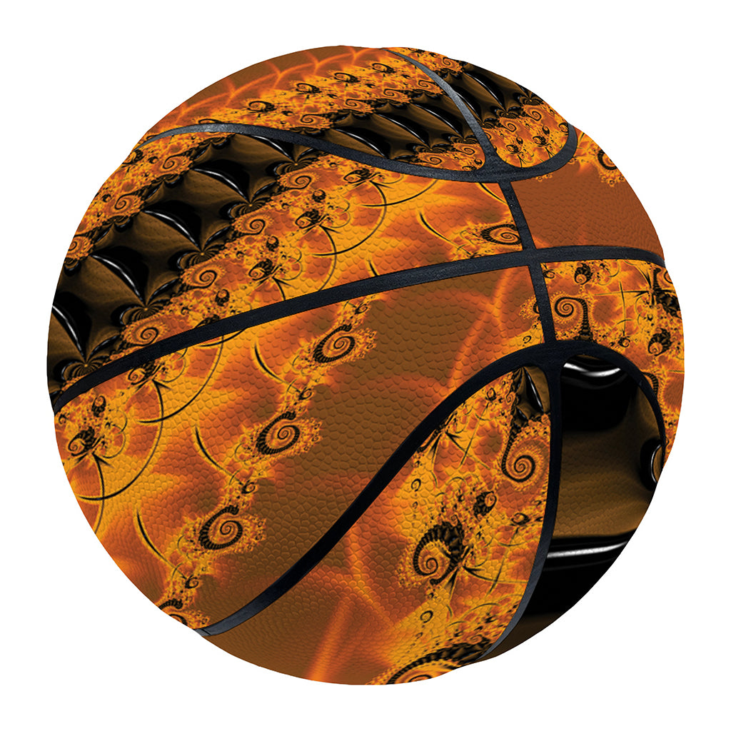 Spiral Fractal Print Basketball