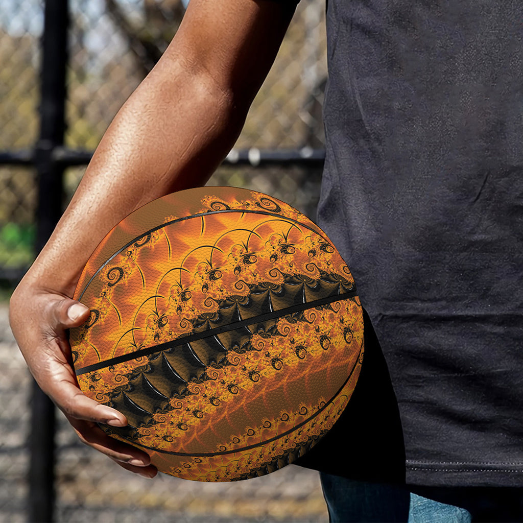Spiral Fractal Print Basketball