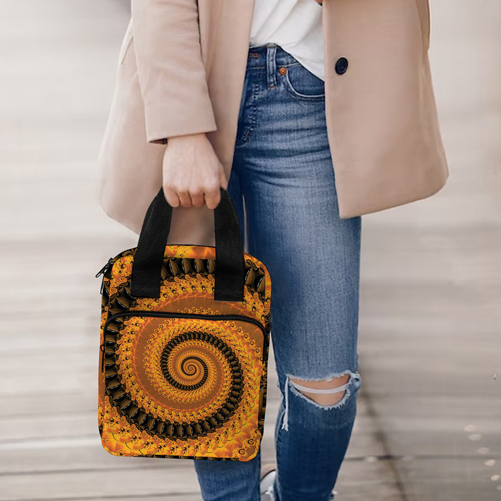 Spiral Fractal Print Bible Tote Bag