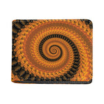 Spiral Fractal Print Bifold Wallet