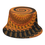 Spiral Fractal Print Bucket Hat