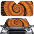 Spiral Fractal Print Car Windshield Sun Shade