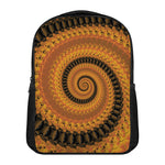 Spiral Fractal Print Casual Backpack