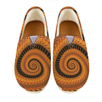 Spiral Fractal Print Casual Shoes