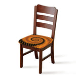 Spiral Fractal Print Chair Cushion Cover