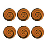 Spiral Fractal Print Coaster Set
