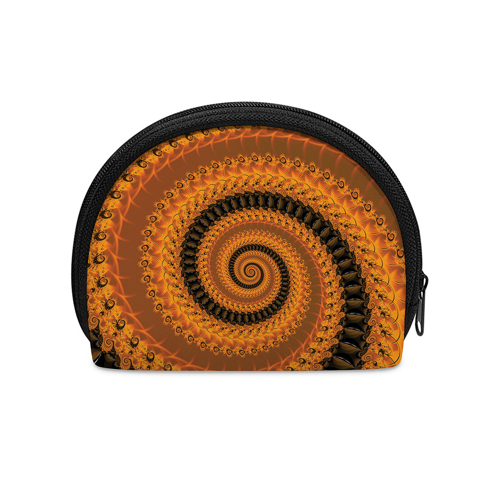 Spiral Fractal Print Coin Purse