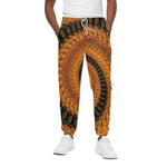 Spiral Fractal Print Cotton Pants