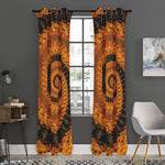 Spiral Fractal Print Curtain