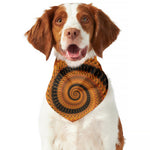 Spiral Fractal Print Dog Bandana
