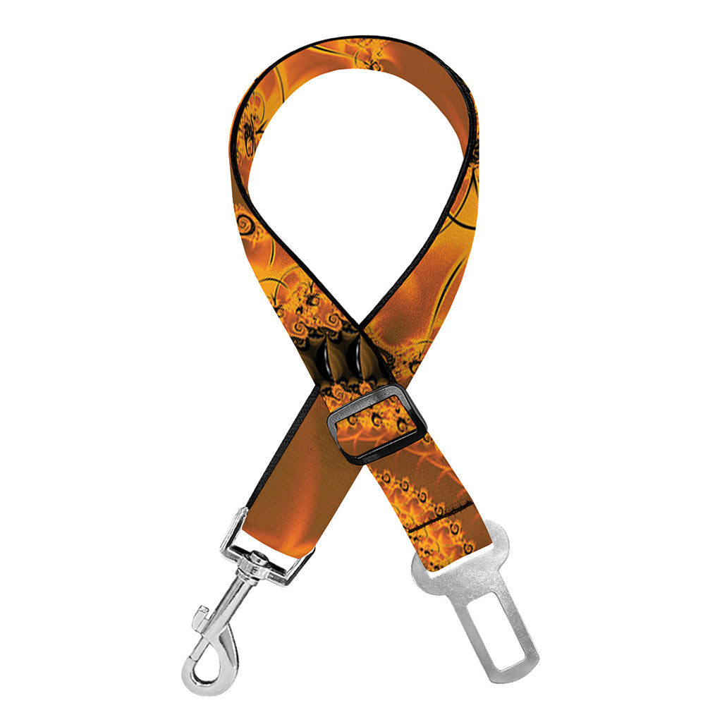 Spiral Fractal Print Dog Seat Belt