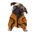 Spiral Fractal Print Dog Zip Up Jacket