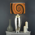 Spiral Fractal Print Drum Lamp Shade