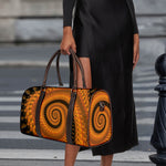 Spiral Fractal Print Duffle Bag