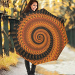 Spiral Fractal Print Foldable Umbrella
