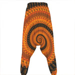 Spiral Fractal Print Hammer Pants