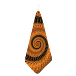 Spiral Fractal Print Hand Towel