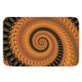 Spiral Fractal Print Indoor Door Mat