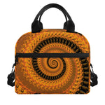 Spiral Fractal Print Insulated Lunch Bag