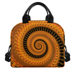 Spiral Fractal Print Insulated Lunch Bag