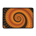 Spiral Fractal Print Kitchen Mat