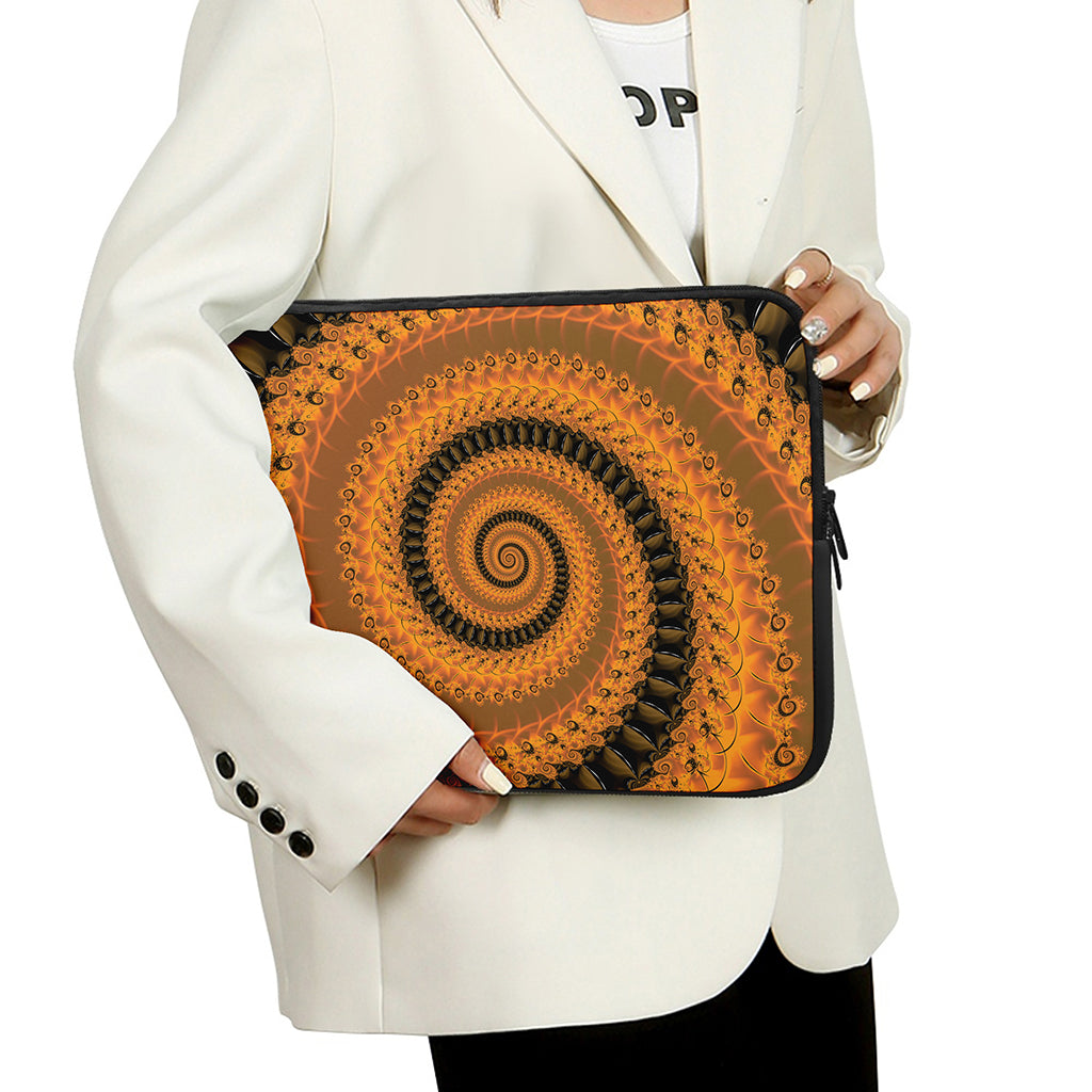 Spiral Fractal Print Laptop Sleeve