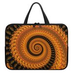 Spiral Fractal Print Laptop Sleeve With Handle
