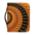 Spiral Fractal Print Leather Bible Cover