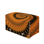 Spiral Fractal Print Leather Tissue Box Cover