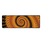Spiral Fractal Print Long Kitchen Mat