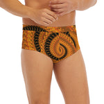 Spiral Fractal Print Men's Briefs