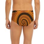 Spiral Fractal Print Men's Briefs