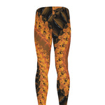 Spiral Fractal Print Men's leggings