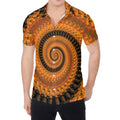 Spiral Fractal Print Men's Shirt