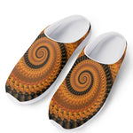 Spiral Fractal Print Mesh Casual Shoes