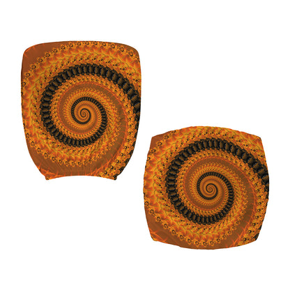 Spiral Fractal Print Office Chair Cover